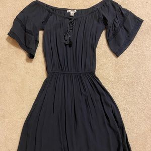 American Eagle Navy Off the Shoulder Dress XXS